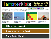 Tablet Screenshot of hamsterkiste.de